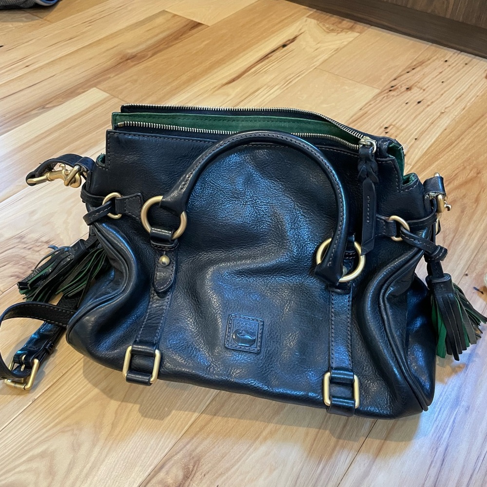 Dooney & Bourke Florentine Leather Satchel Black - Picture 3 of 12